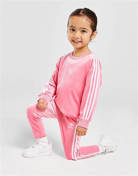 velvet Adidas tracksuit toddler